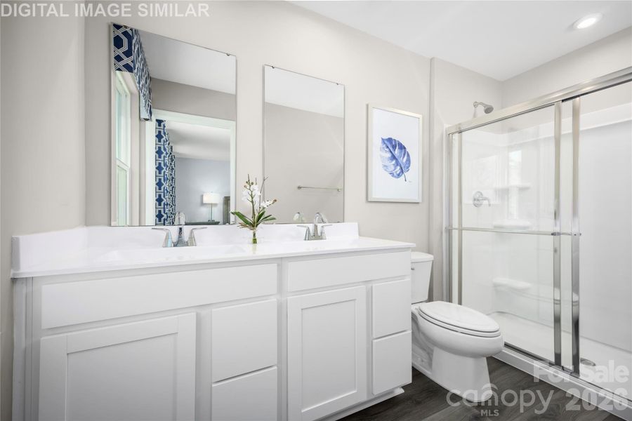 Furnished interior view inside a new home in Bozardt Farms, Charlotte (Image 13).