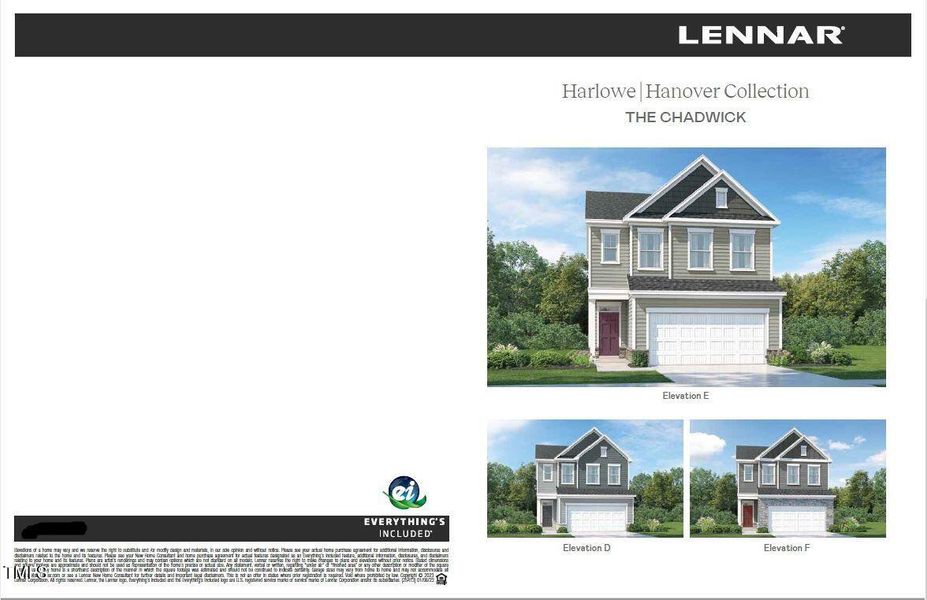 Chadwick Front Elevations