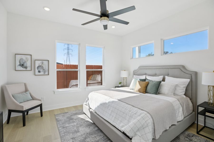 Furnished interior view inside a new home in Foxfield, Austin (Image 11).