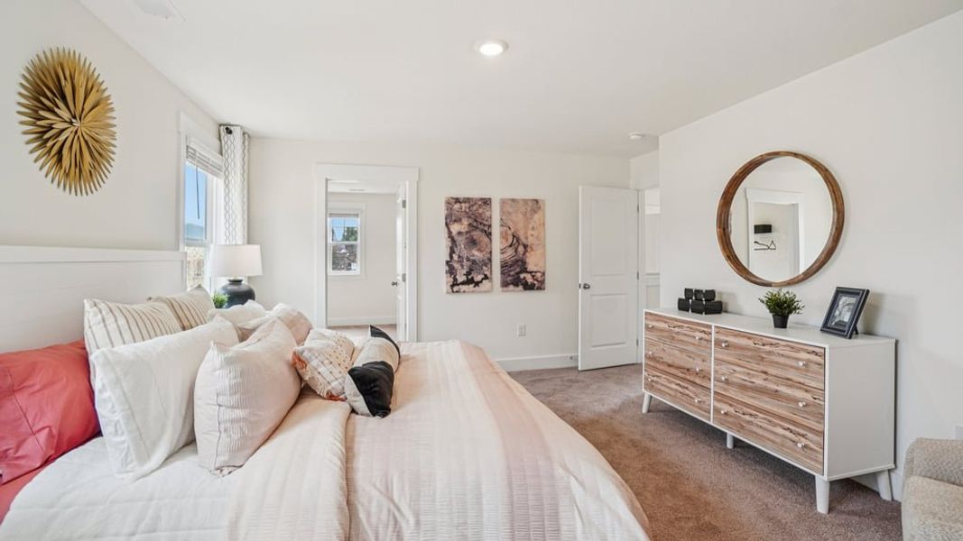 Furnished interior view inside a new home in The Hideaway at Fox Meadows, Bluff City (Image 28).