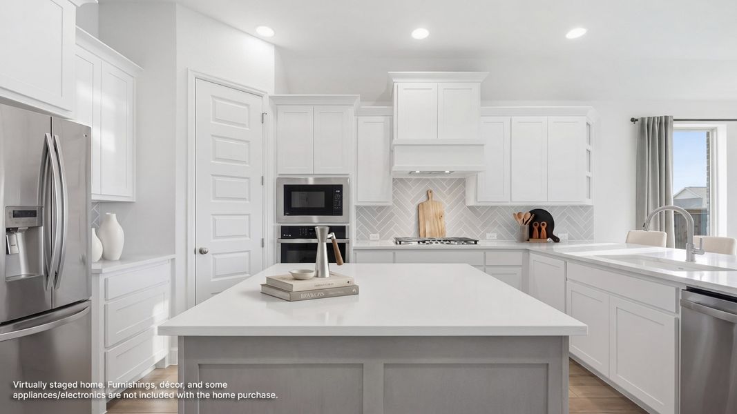 Furnished interior view inside a new home in Trinity Falls, McKinney (Image 6).