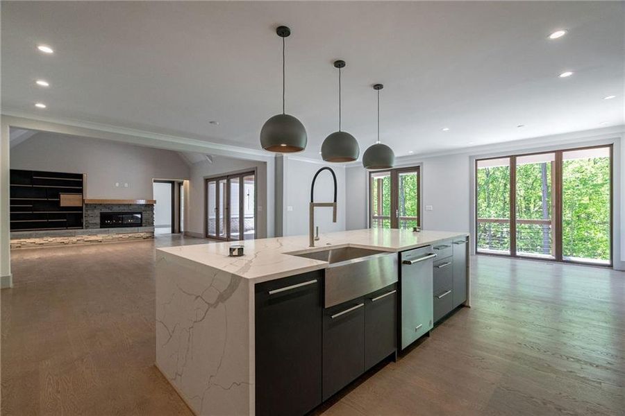 Furnished interior view inside a new home in , Sugar Hill (Image 29).