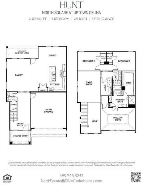 2D floor plan layout of this home in North Square at Uptown, Celina, TX (Image 5). 2D floor plan layout of this home in North Square at Uptown, Celina, TX (Image 5).