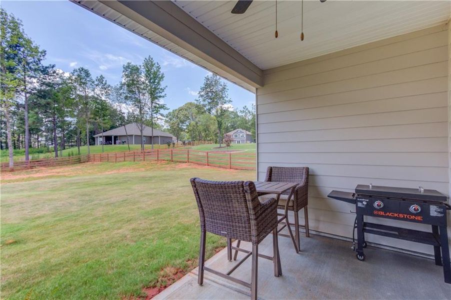 Exterior details and patio area of a home in , Pendergrass (Image 22).