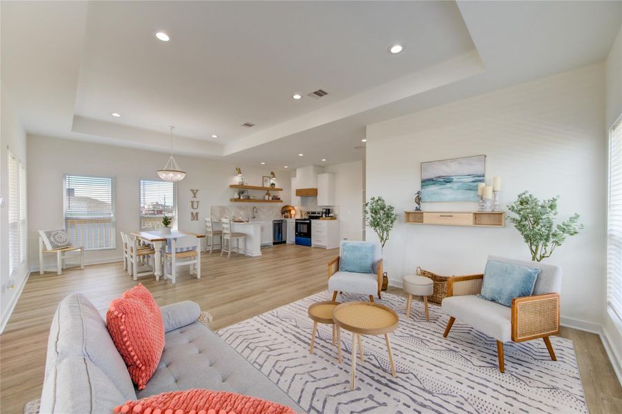 Comfortable and versatile living space perfect for gatherings