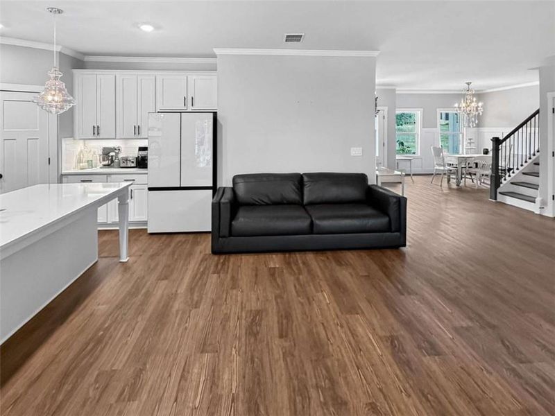 Furnished interior view inside a new home in , Gillsville (Image 4).