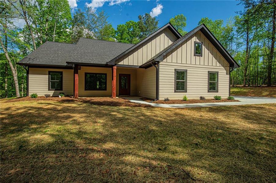 Front exterior of a new home in , Dawsonville, GA, highlighting curb appeal (Image 27).