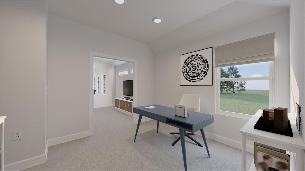 Furnished interior view inside a new home in Oakberry Trails, Waller (Image 12).