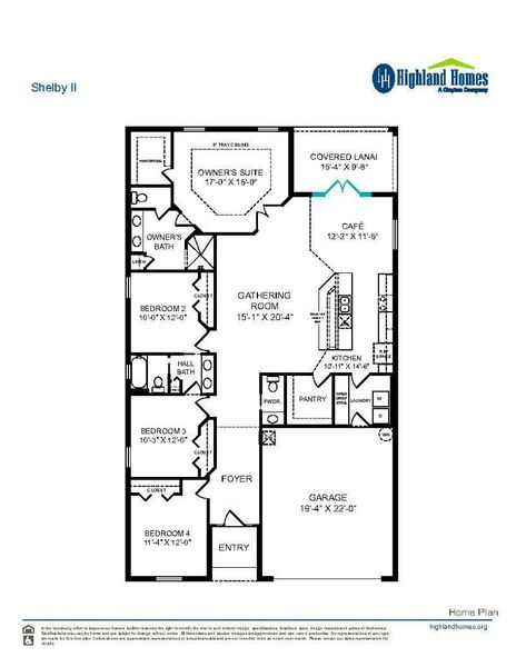 Shelby II - Home Layout