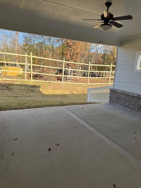 Exterior details and patio area of a home in Cooper's Walk, Loganville (Image 14).