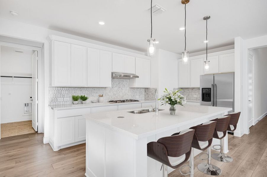 Furnished interior view inside a new home in South Oak 60s, Lakewood Village (Image 3).