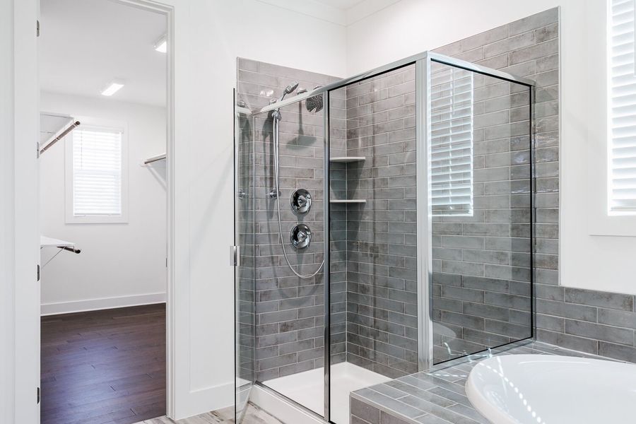 Furnished interior view inside a new home in High Grove Oaks, Fuquay Varina (Image 12). Furnished interior view inside a new home in High Grove Oaks, Fuquay Varina (Image 12).