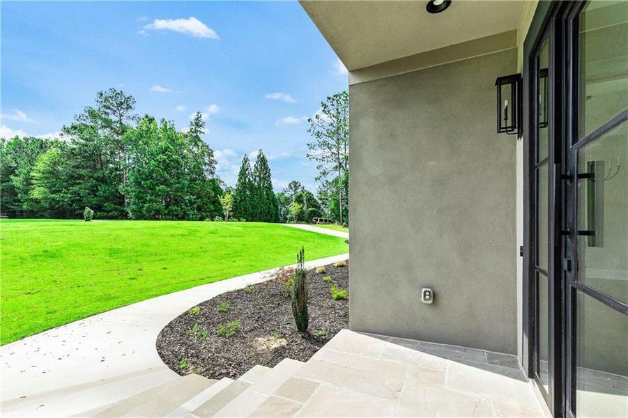 Exterior details and patio area of a home in , Newnan (Image 45).