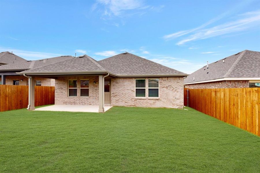 Front exterior of a new home in Forest Park, Princeton, TX, highlighting curb appeal (Image 19). Front exterior of a new home in Forest Park, Princeton, TX, highlighting curb appeal (Image 19).