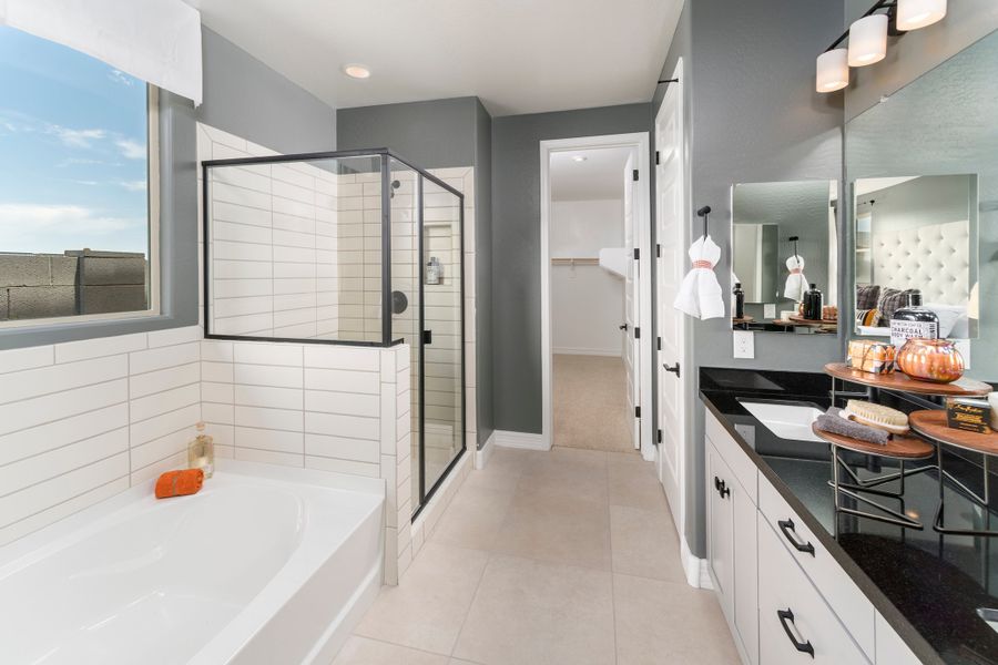 Representative furnished interior of a home built from the Geneva by Beazer Homes in Highpointe at Northpointe, Peoria (Image 16).