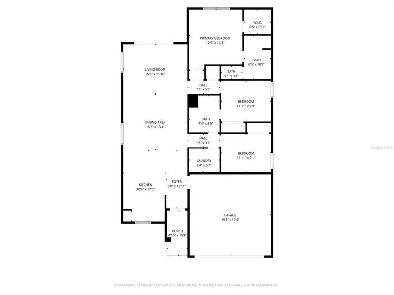 2D floor plan layout of this home in , Port Charlotte, FL (Image 5).