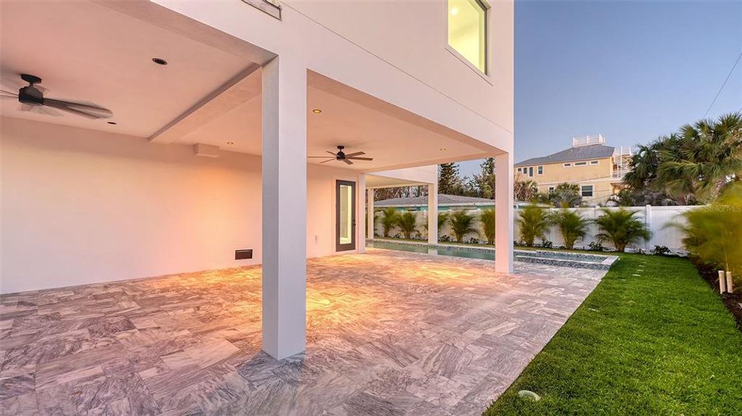Exterior details and patio area of a home in , Englewood (Image 29).