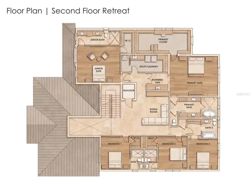 2D floor plan layout of this home in , Tampa, FL (Image 3). 2D floor plan layout of this home in , Tampa, FL (Image 3).