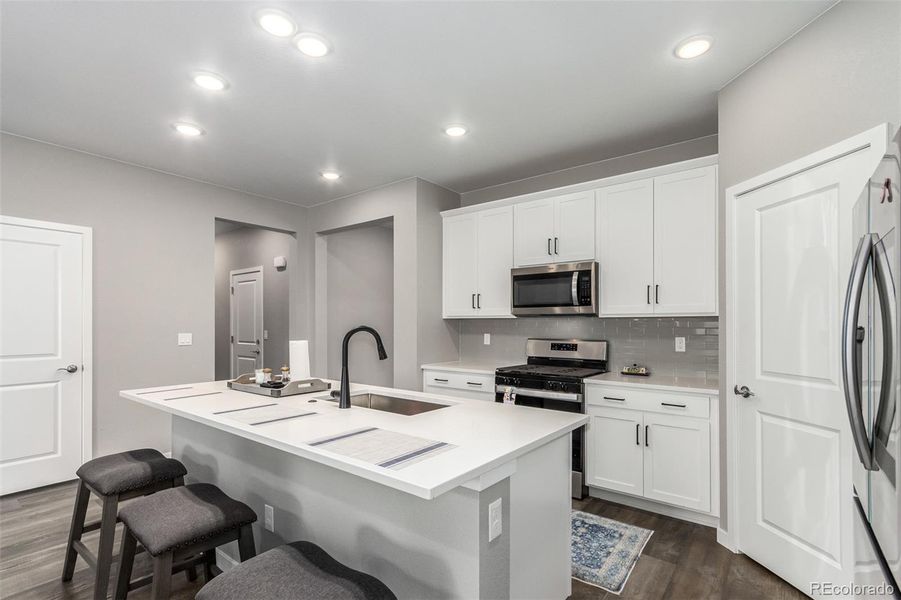 Furnished interior view inside a new home in , Aurora (Image 32).