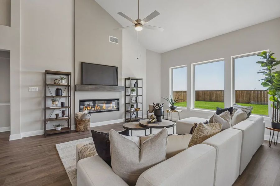 Furnished interior view inside a new home in Silo Mills, Joshua (Image 9). Furnished interior view inside a new home in Silo Mills, Joshua (Image 9).