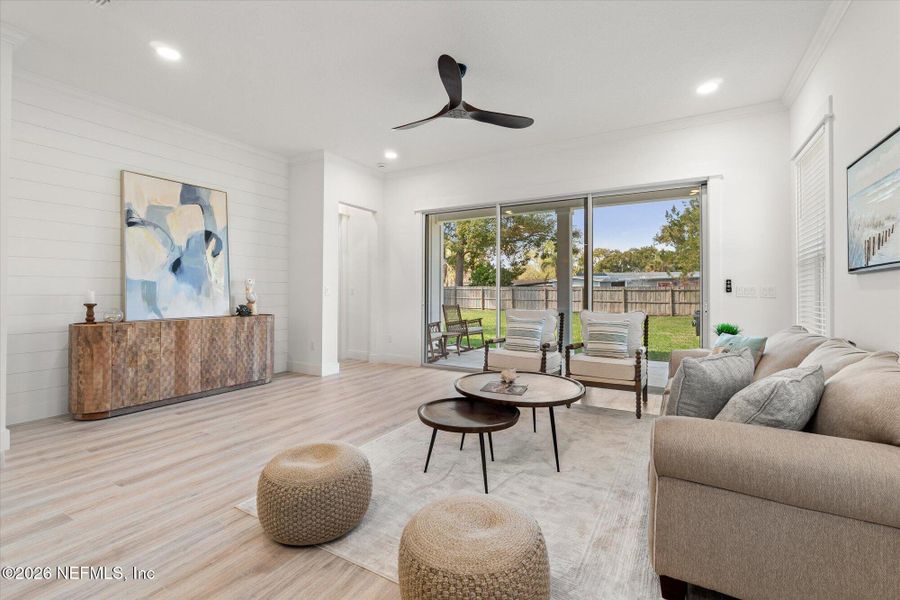 Furnished interior view inside a new home in , Jacksonville Beach (Image 47). Furnished interior view inside a new home in , Jacksonville Beach (Image 47).