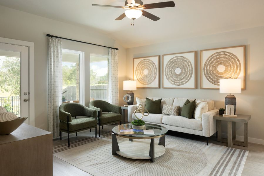 Furnished interior view inside a new home in Mavera, Conroe (Image 5).
