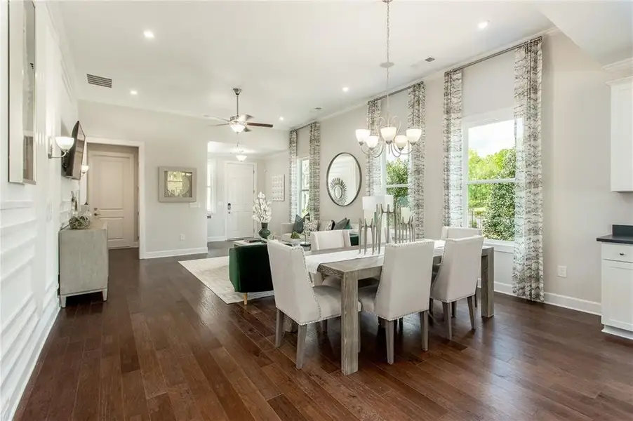 Furnished interior view inside a new home in , Hoschton (Image 25).