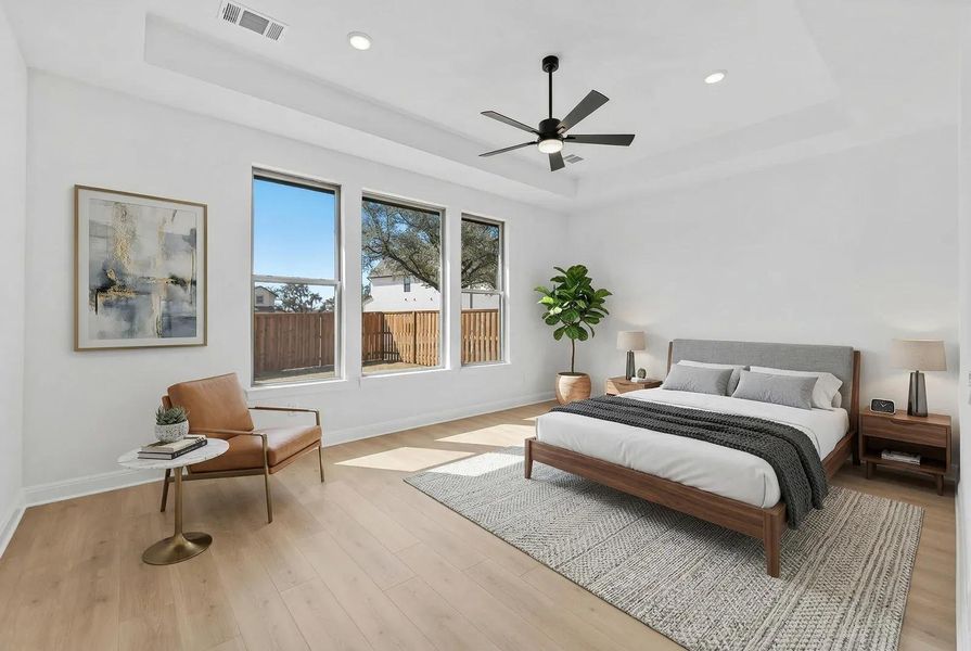 Furnished interior view inside a new home in Parmer Ranch 60, Georgetown (Image 4).