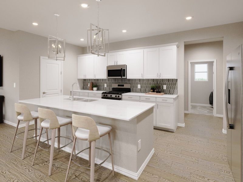Furnished interior view inside a new home in Eastridge - Signature Series, McKinney (Image 3).