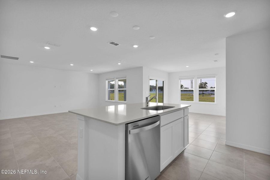 Furnished interior view inside a new home in Wells Landing, Jacksonville (Image 9).