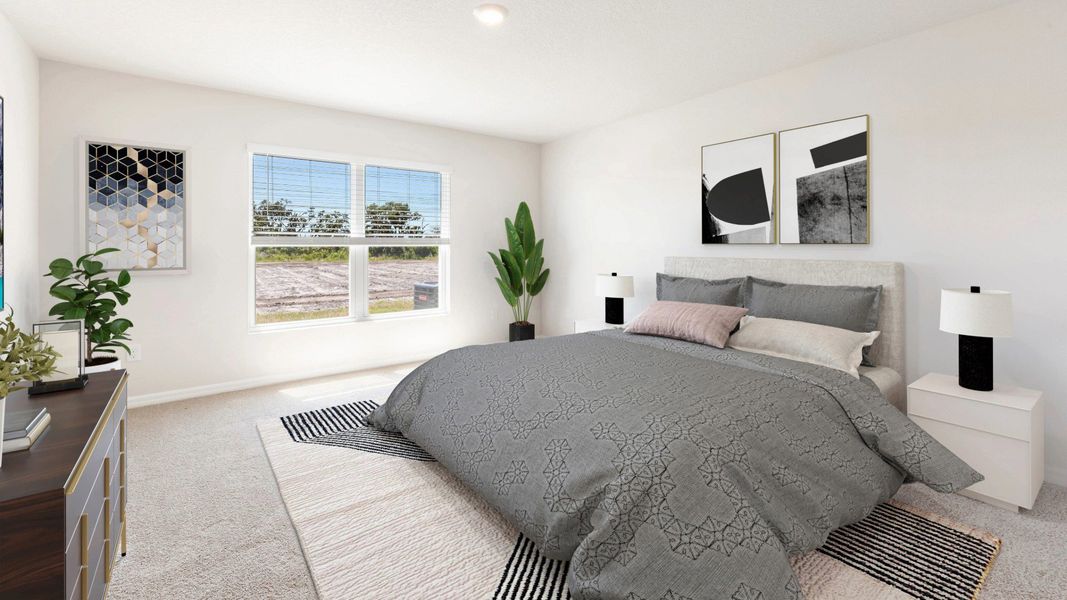 Representative furnished interior of a home built from the Allex by D.R. Horton in Oakfield Lakes, Parrish (Image 14).