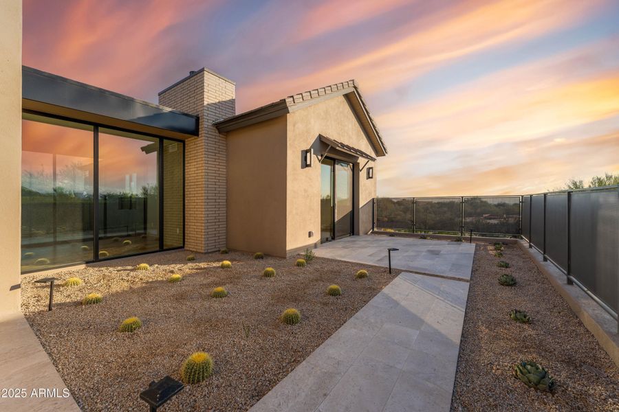Courtyard towards primary bedroom Courtyard towards primary bedroom