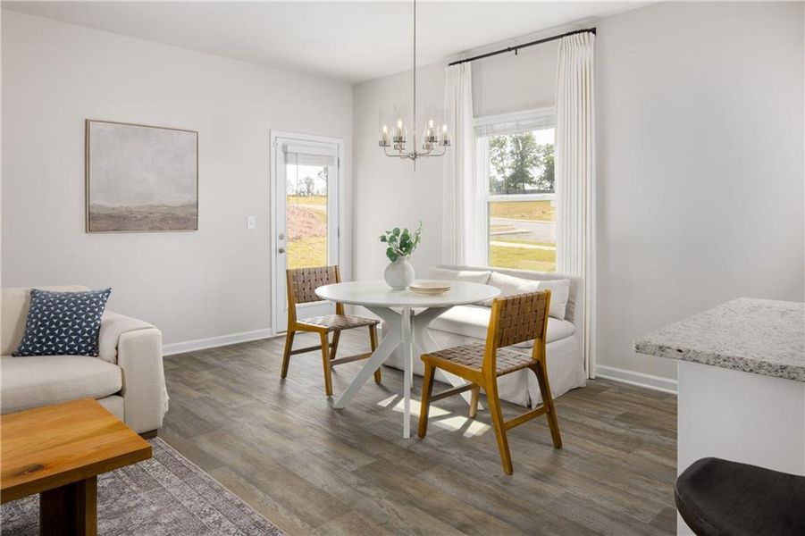 Furnished interior view inside a new home in , Gainesville (Image 12).