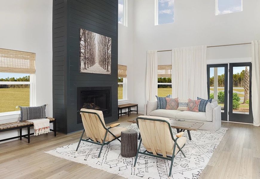 Representative furnished interior of a home built from the Harrison by Ashton Woods in Watson Hill, Summerville (Image 9).