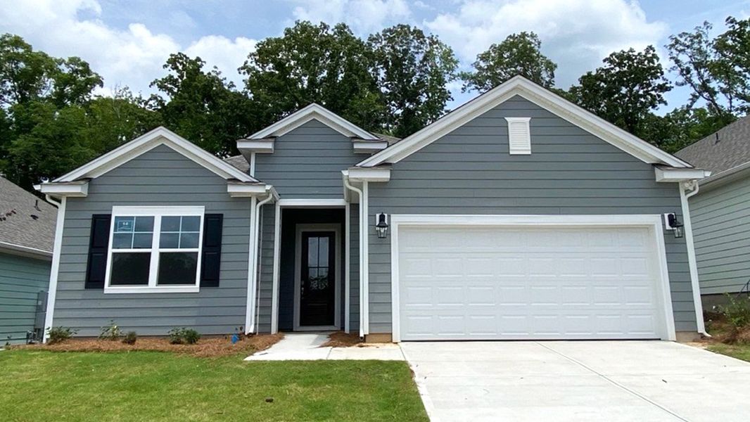 Front exterior of a new home in Cross Creek, Lexington, SC, highlighting curb appeal (Image 1).