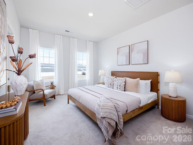 Furnished interior view inside a new home in The Crossing at Cramerton Mills, Cramerton (Image 17). Furnished interior view inside a new home in The Crossing at Cramerton Mills, Cramerton (Image 17).