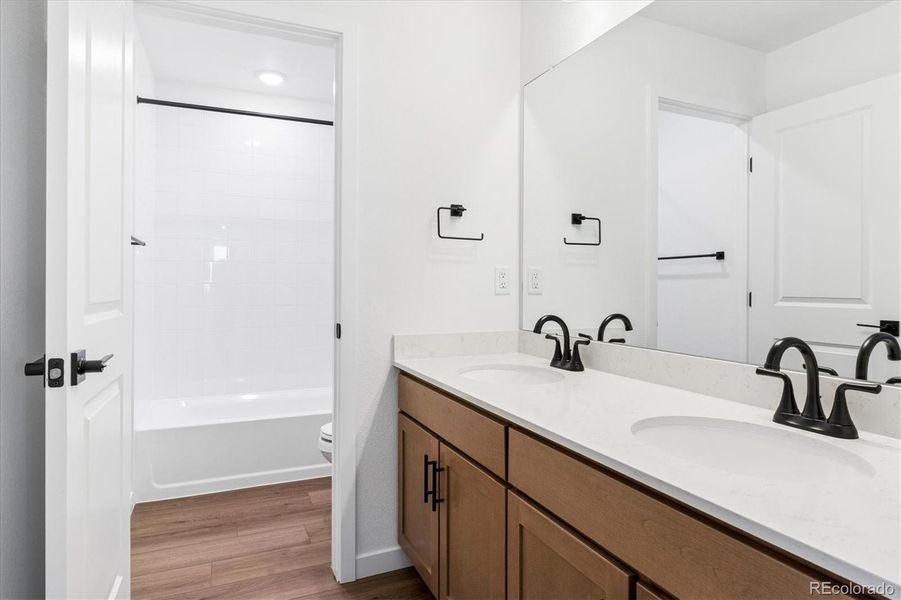 Furnished interior view inside a new home in The Summit at Meridian, Englewood (Image 10).