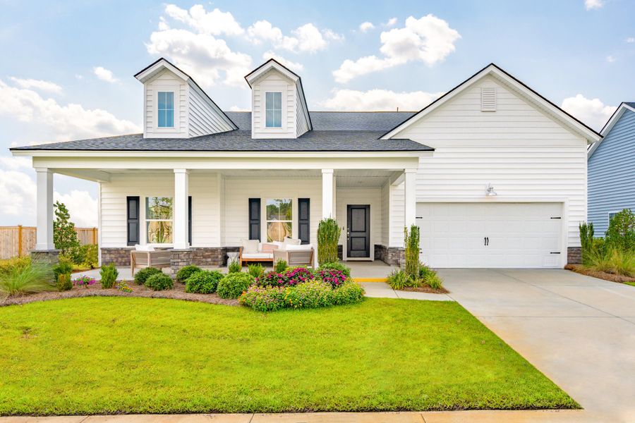 Front exterior of a new home in , Summerville, SC, highlighting curb appeal (Image 1). Front exterior of a new home in , Summerville, SC, highlighting curb appeal (Image 1).