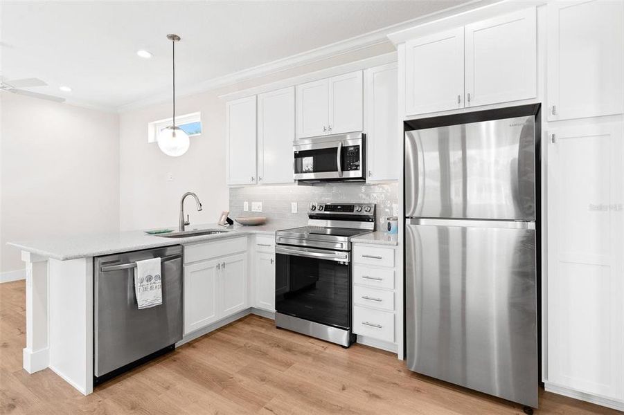 Kitchen with Stainless Steel Appliances