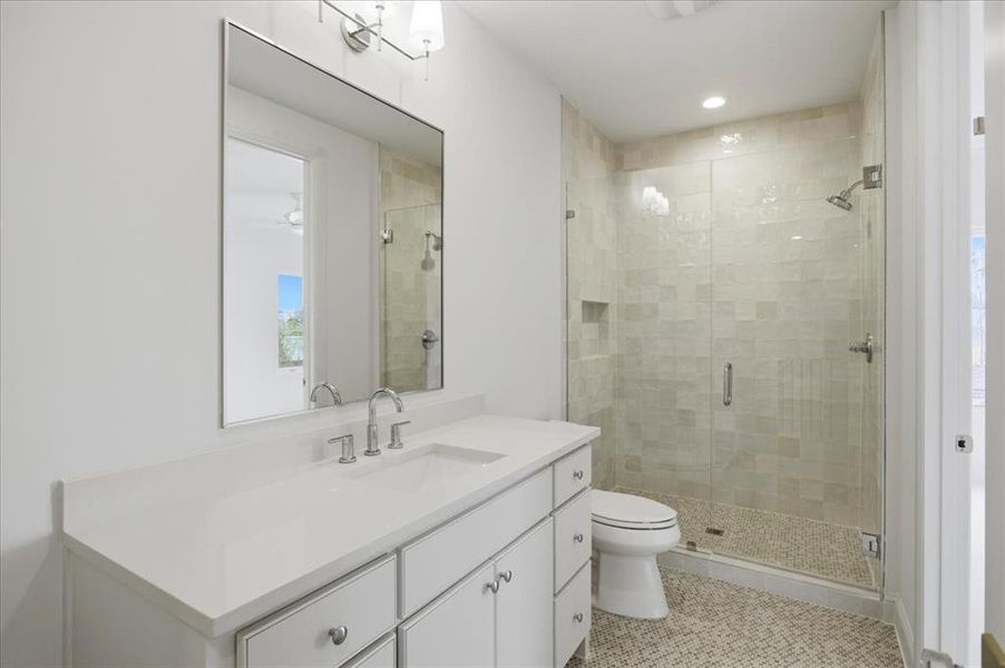 Furnished interior view inside a new home in , Dallas (Image 18).