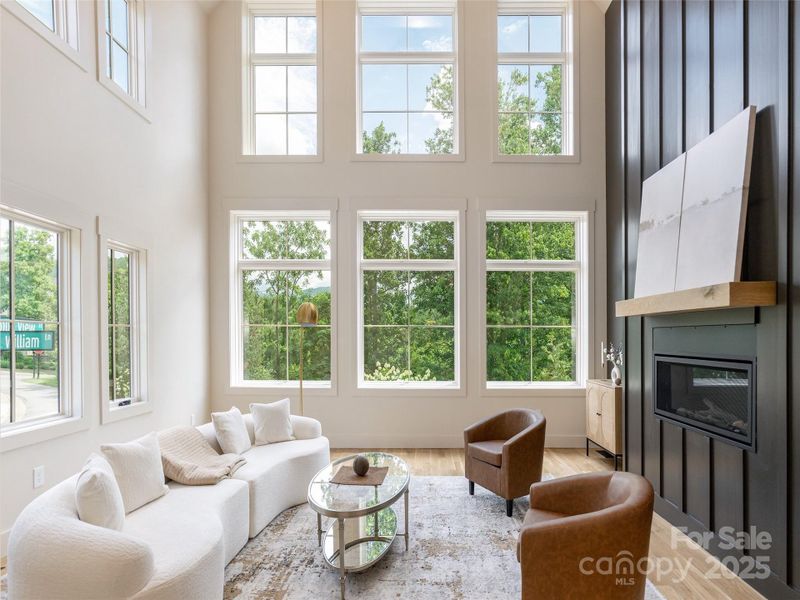 Furnished interior view inside a new home in , Asheville (Image 35).
