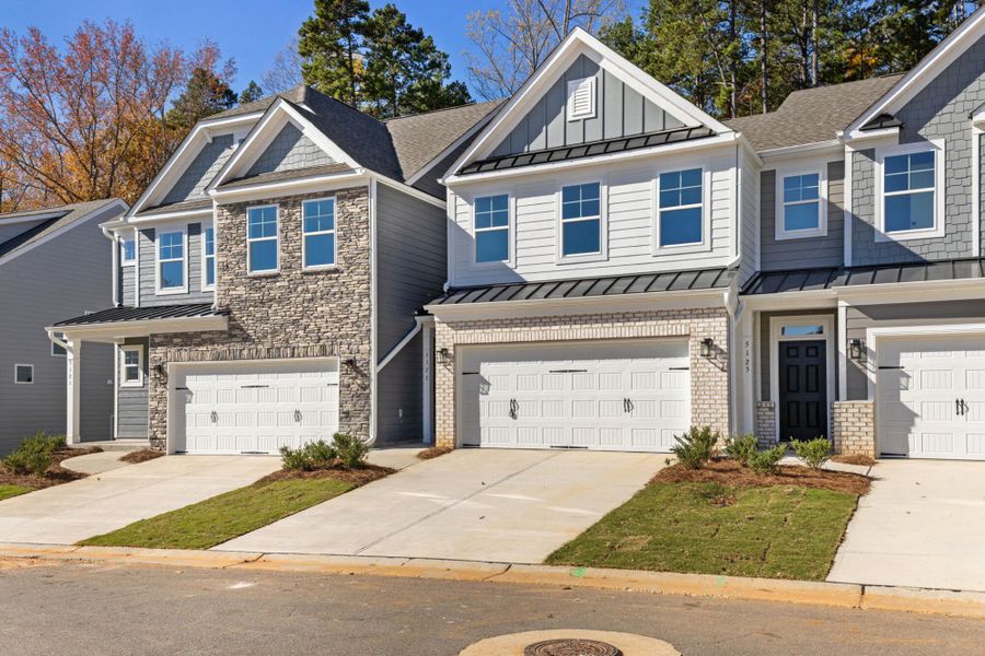 Front exterior of a new home in Harbor Crossing, Greensboro, NC, highlighting curb appeal (Image 23).