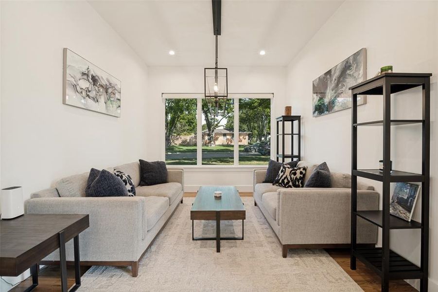 Furnished interior view inside a new home in , Dallas (Image 29).