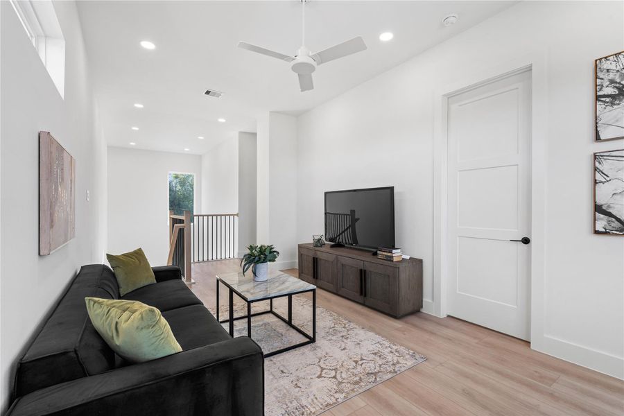 Furnished interior view inside a new home in , Houston (Image 36).