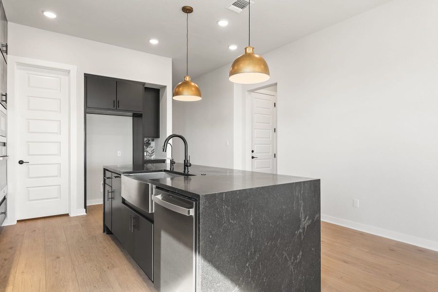 Furnished interior view inside a new home in Lariat, Liberty Hill (Image 10).