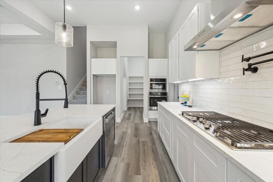 Close up of the Kitchen from the side