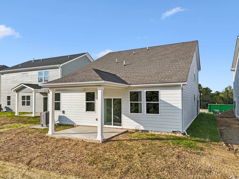 Exterior details and patio area of a home in Ascent at Arbor Ridge, La Vergne (Image 23).