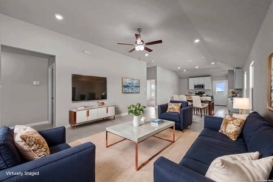 Furnished interior view inside a new home in Verano Farms, San Antonio (Image 4).