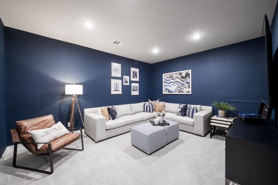 Representative furnished interior of a home built from the Snyder by Tri Pointe Homes in Harvest Green, Richmond (Image 16).