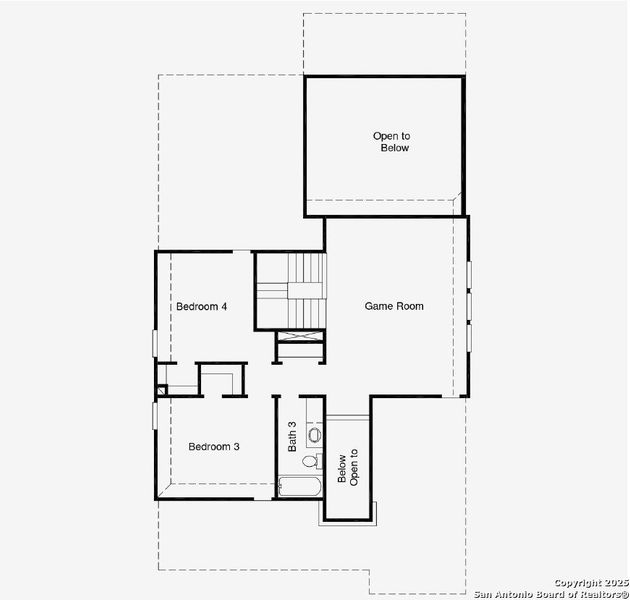 2D floor plan layout of this home in Mayfair, New Braunfels, TX (Image 3).